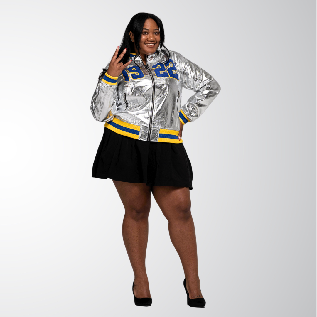 1920 Silver Bomber Jacket
