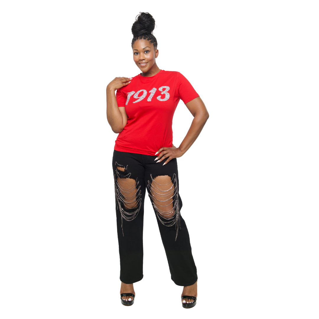 Red '1913' Diamond Shirt