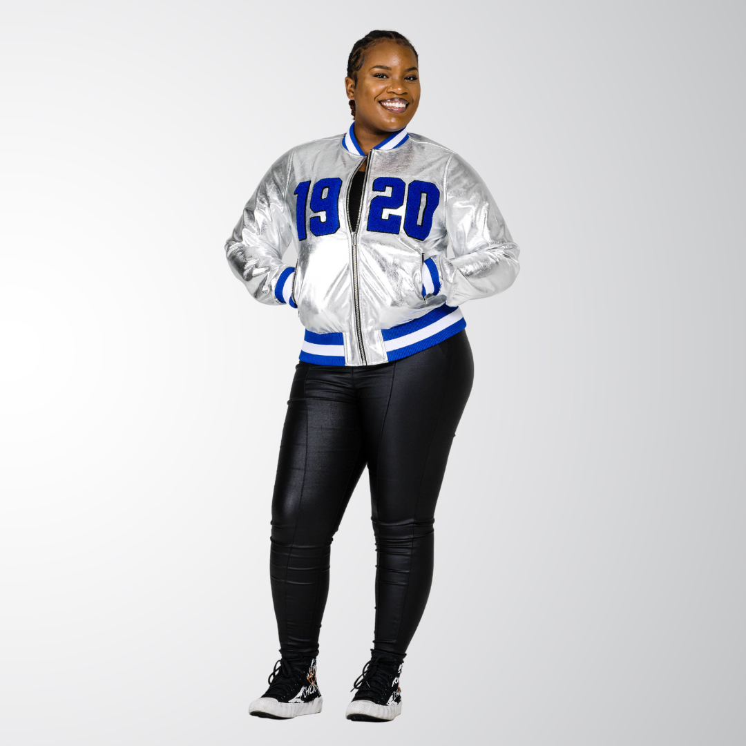 1920 Silver Bomber Jacket