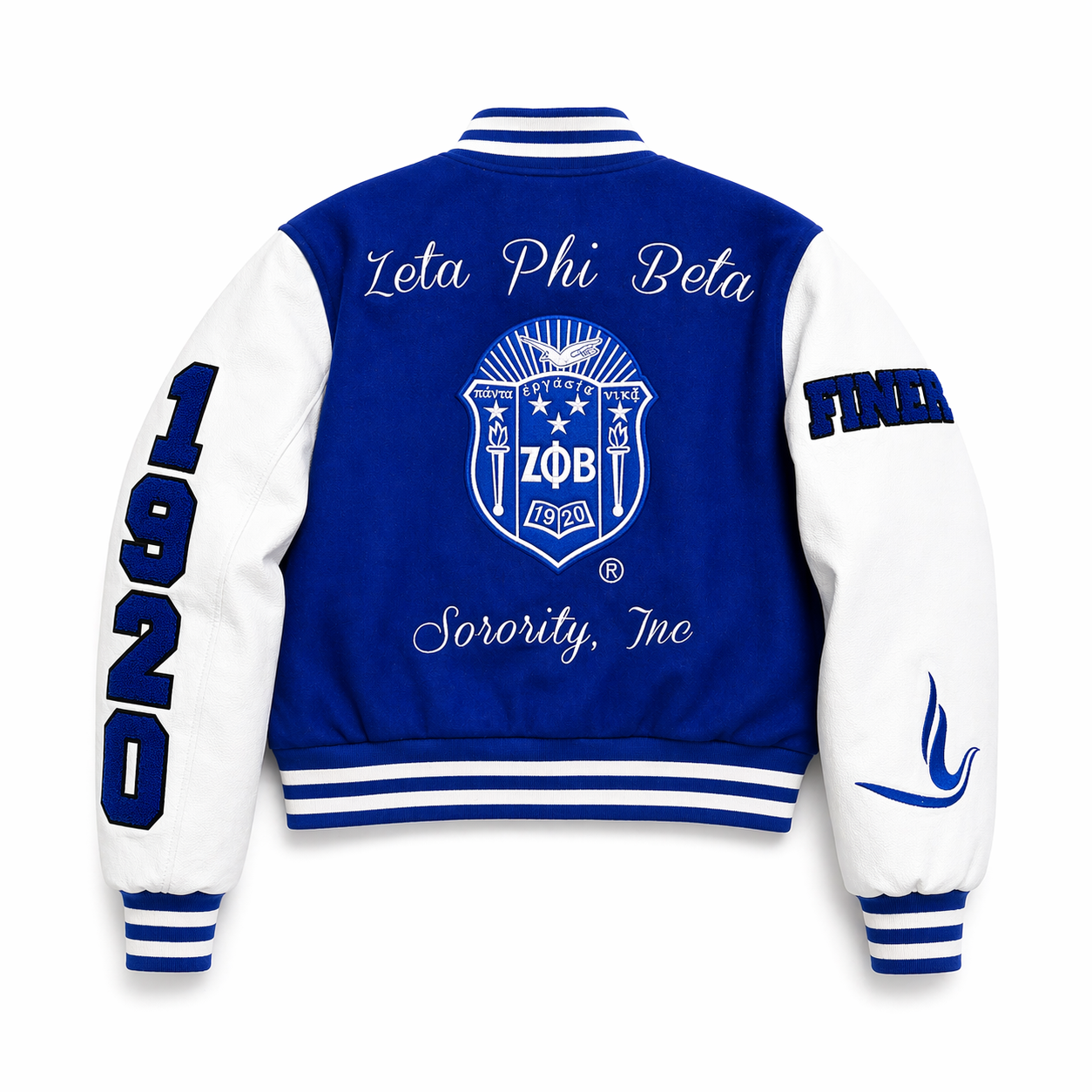 Zeta Phi Beta Crop Wool Jacket (Pre-Order)