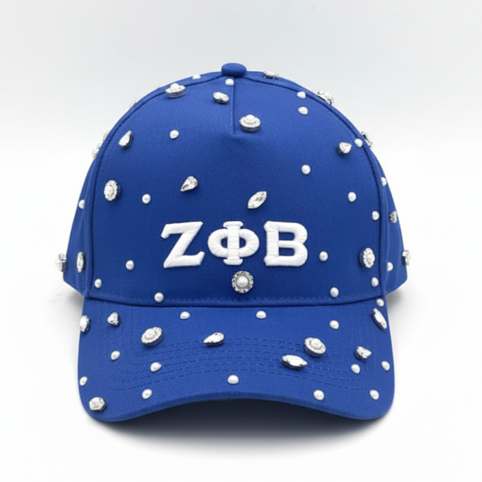 (Pre Order) Zeta Phi Beta Red Bling Hat