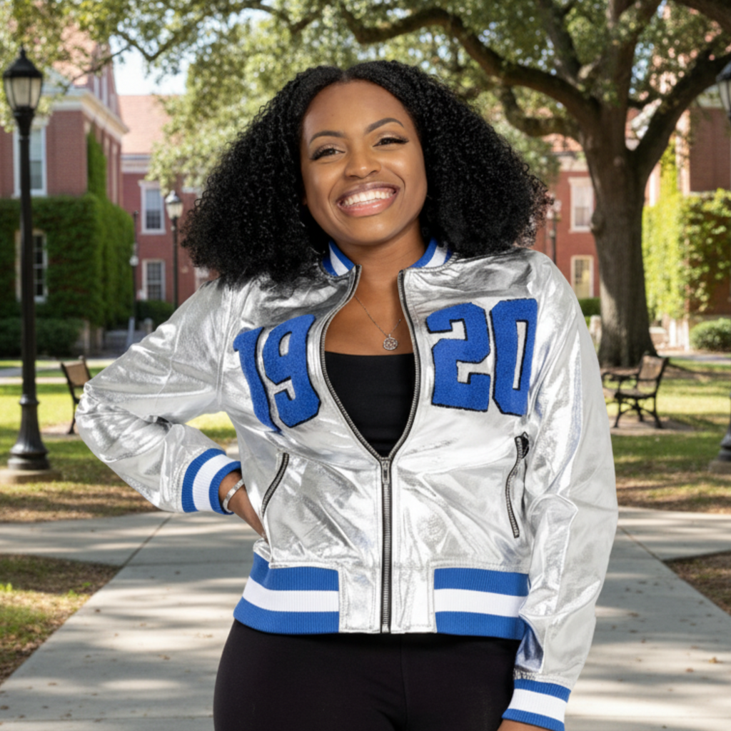 1920 Silver Bomber Jacket