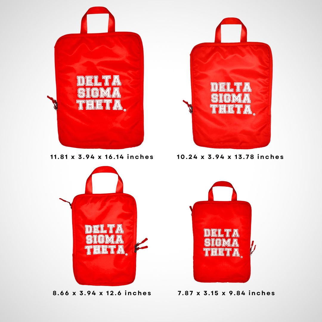 (PRE ORDER- April Delivery) Delta Sigma Theta Compression Packing Cube Set