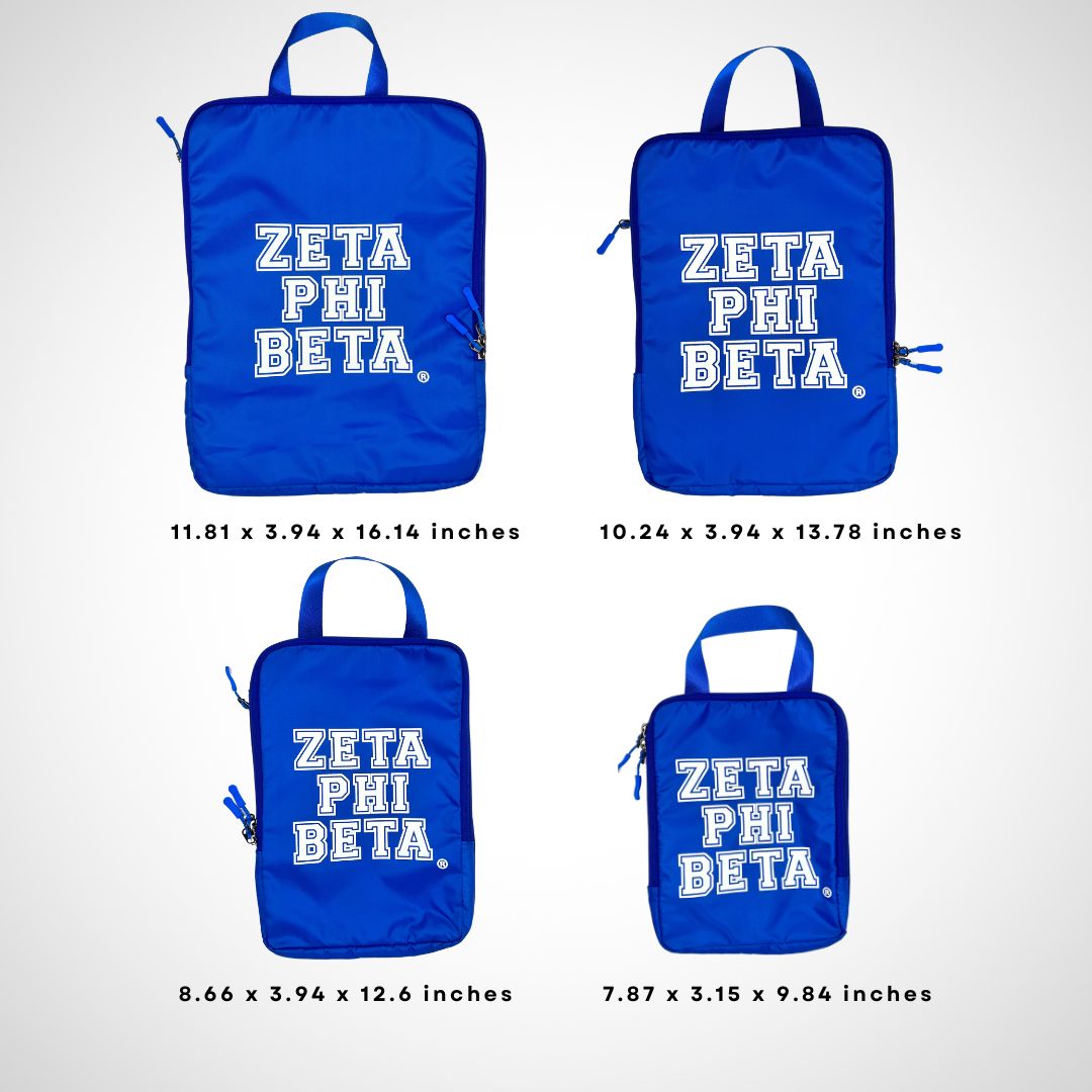 (PRE ORDER) Zeta Phi Beta Compression Packing Cube Set