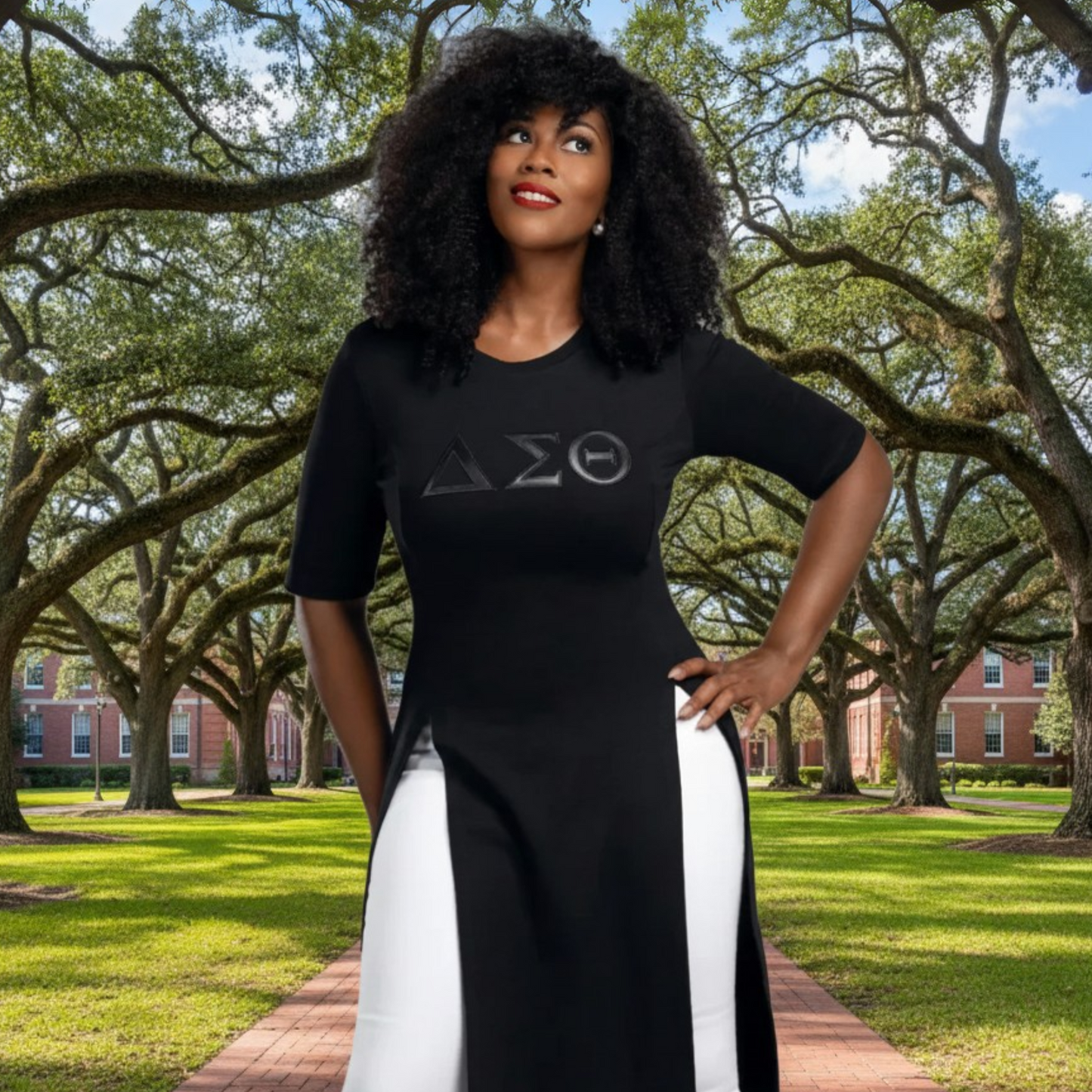 (Pre Order) Delta Sigma Theta Longline Top
