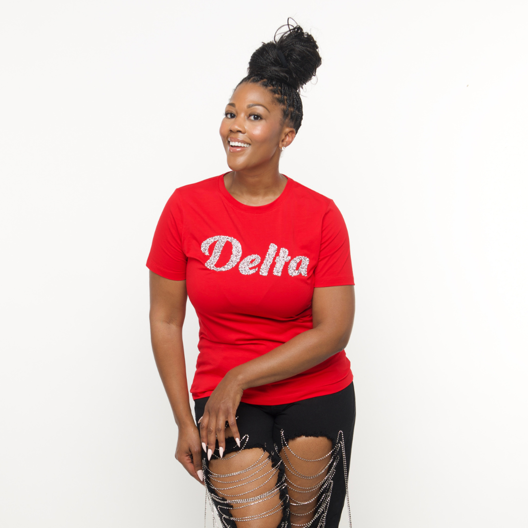 (Pre Order) Red 'Delta' Diamond Shirt