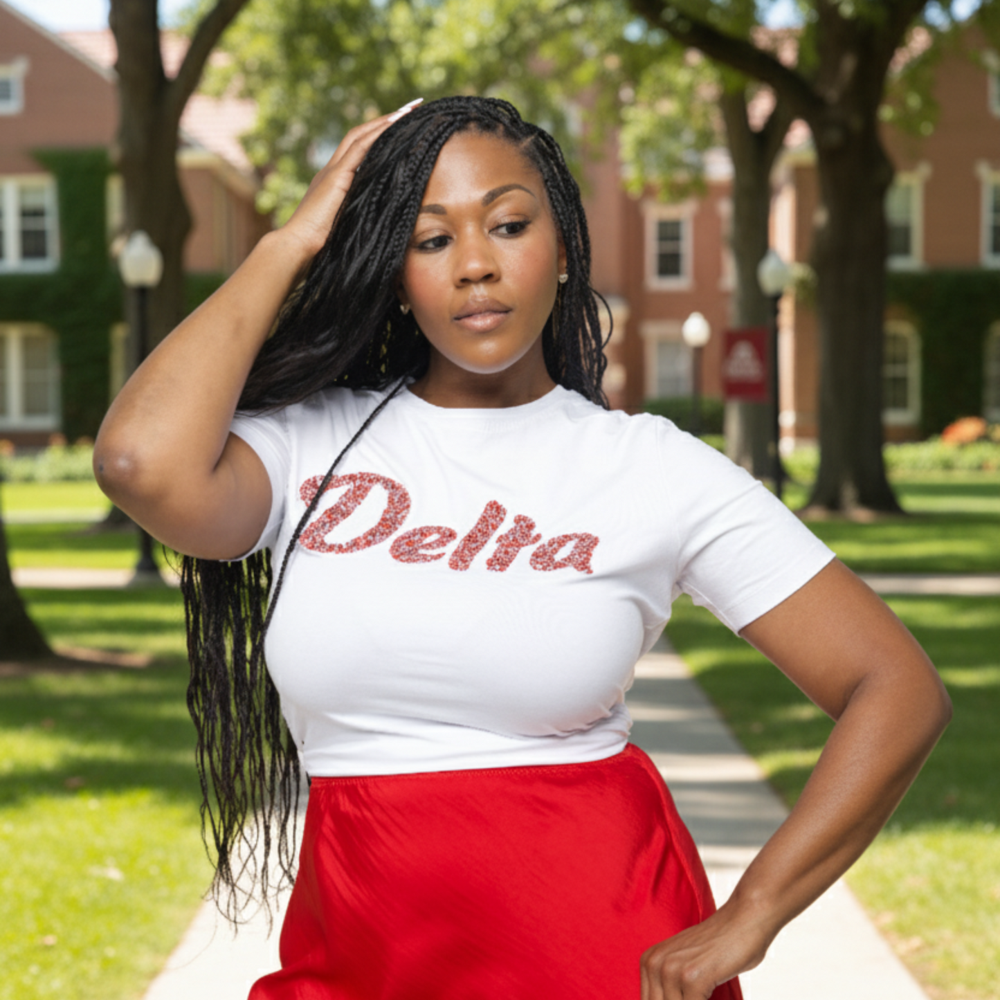 White 'Delta' Diamond Shirt