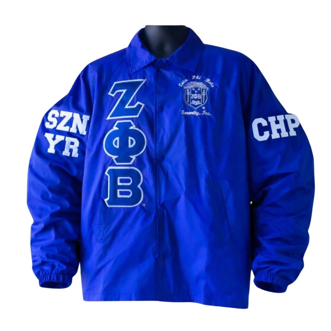 Zeta Phi Beta Custom Order Line Jacket | Solo, Line, Chapter