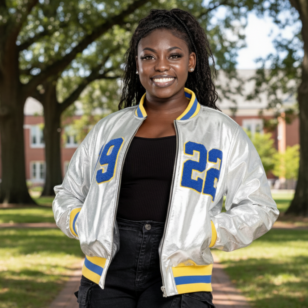 1922 Silver Bomber Jacket