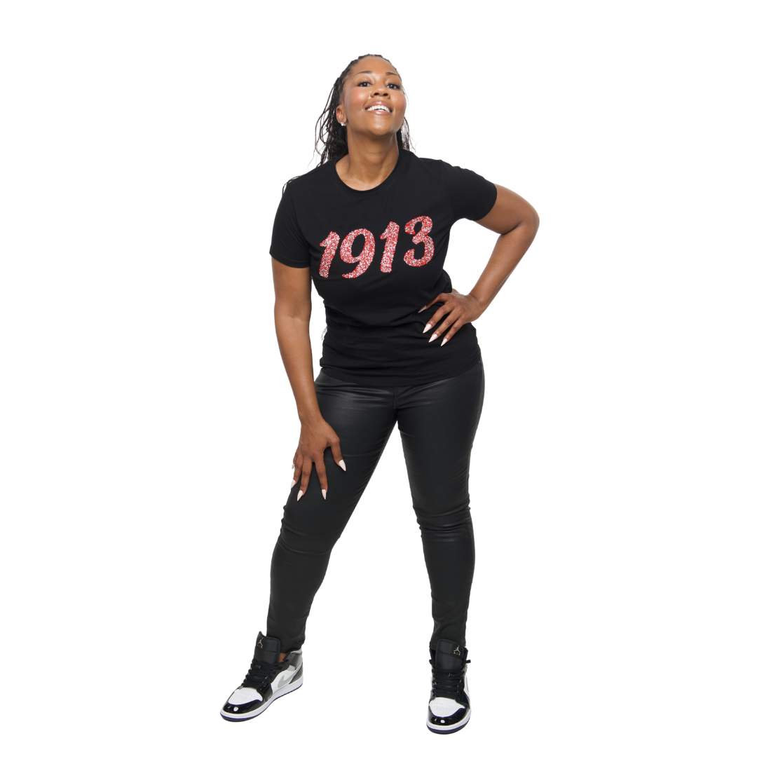 (Pre Order) Black '1913' Red Diamond Top