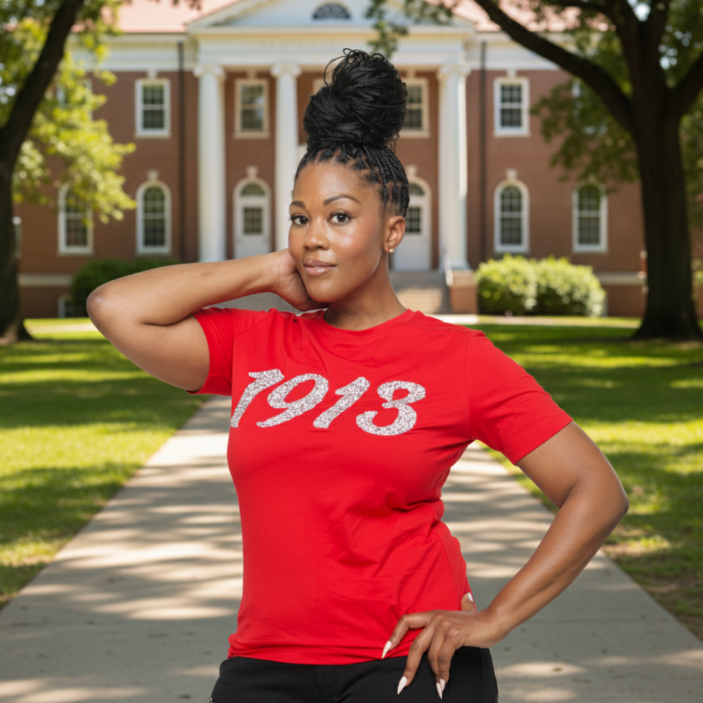 Red '1913' Diamond Shirt