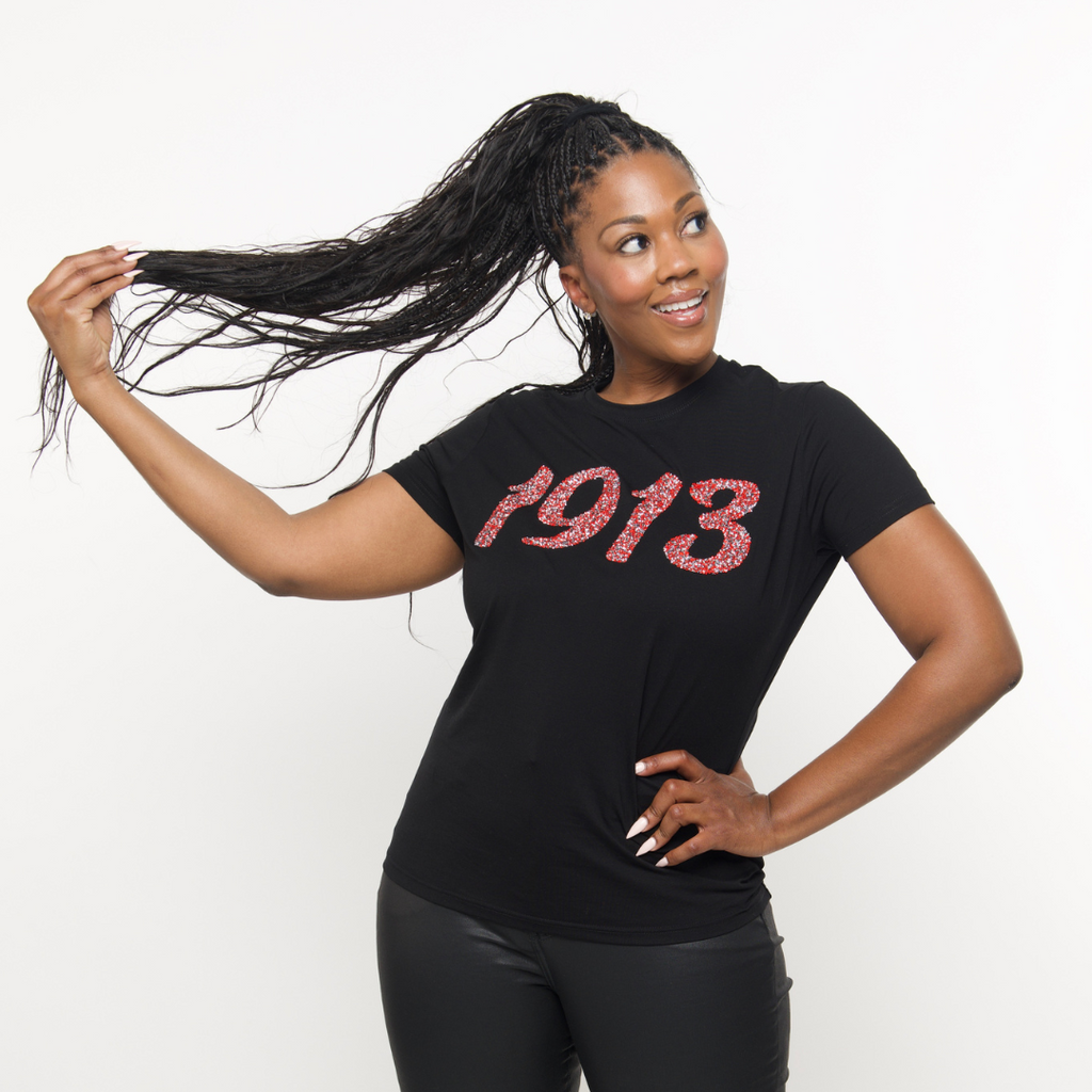 (Pre Order) Black '1913' Red Diamond Top