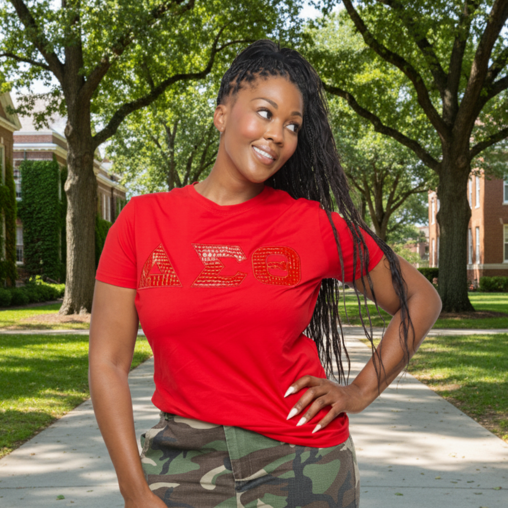 Red Crocodile DST Greek Letter Shirt