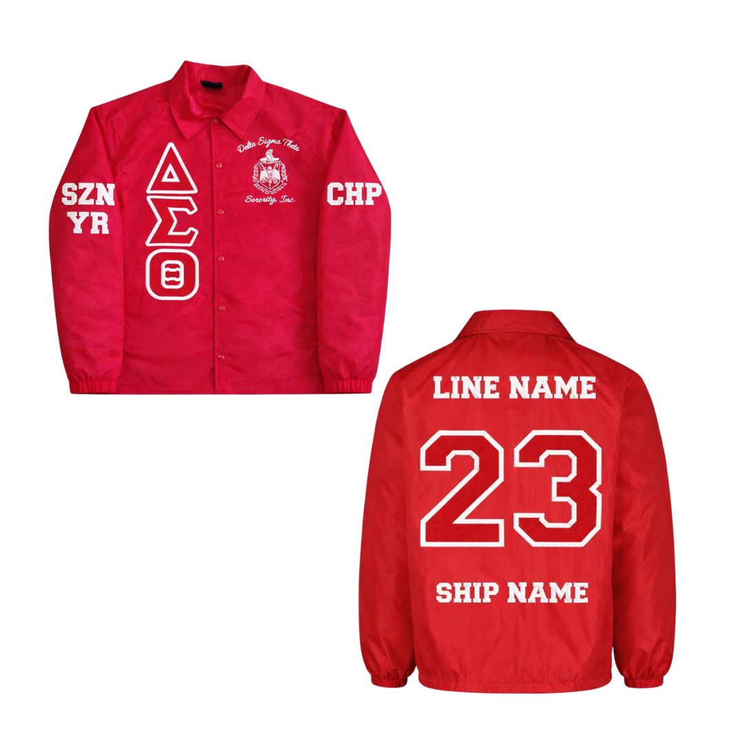 Delta Sigma Theta Custom Order Line Jacket | Solo, Line, Chapter