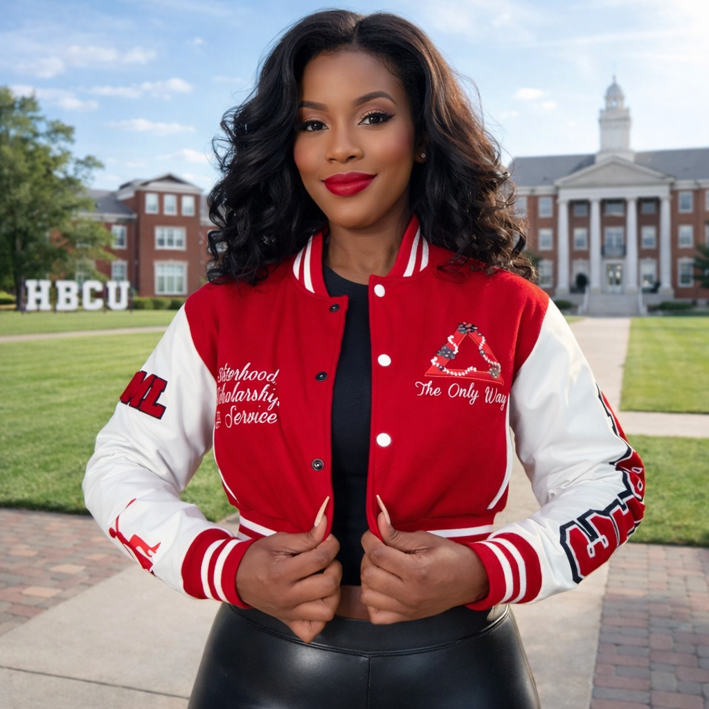 Delta Sigma Theta Crop Wool Jacket