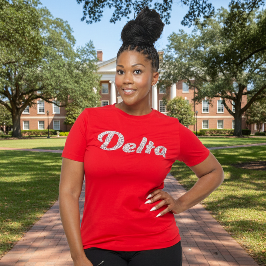 Red 'Delta' Diamond Shirt