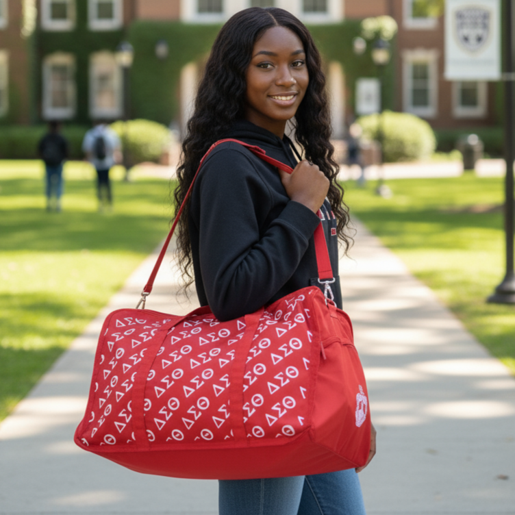 Delta Sigma Theta DST Greek Letter Foldable Bag
