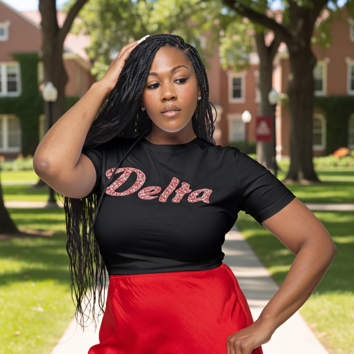 Black 'Delta' Diamond Shirt