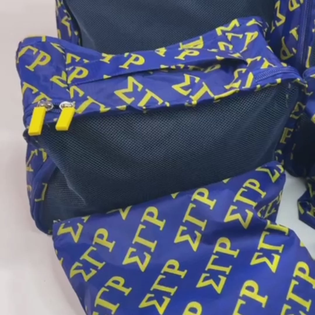 Sigma Gamma Rho SGRHO Greek Letter Packing Cubes